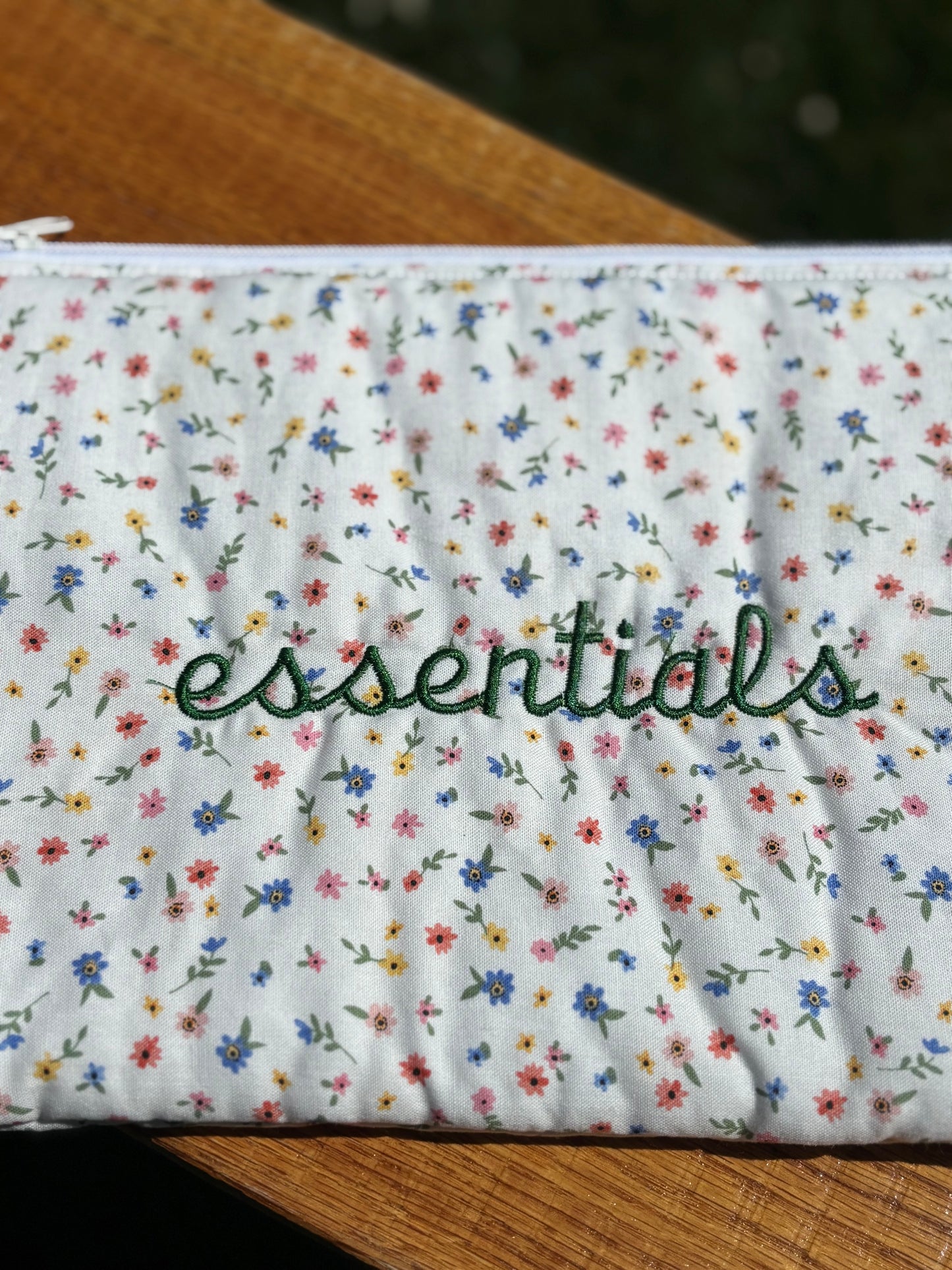 Floral Essentials Zipper Pouch