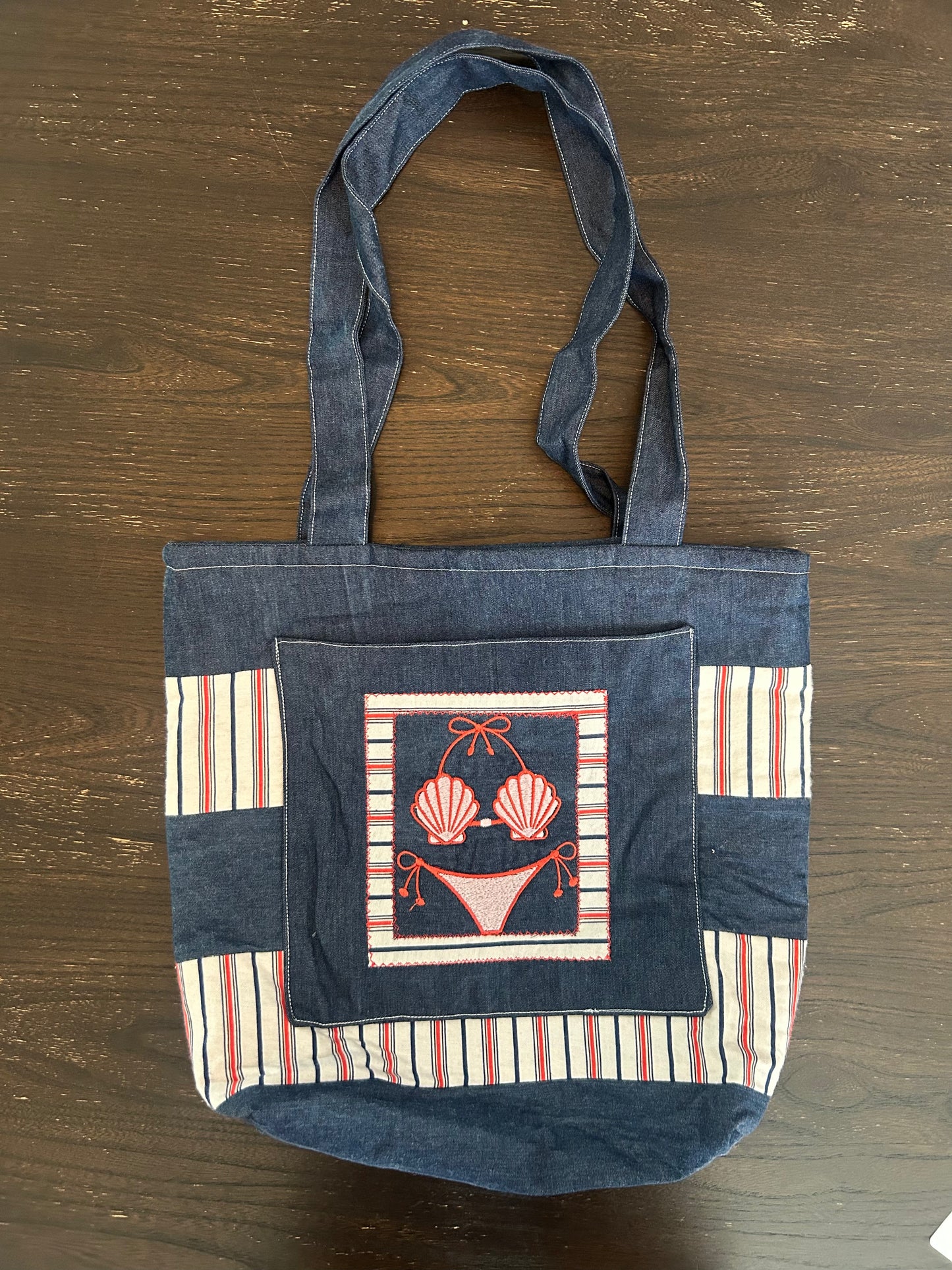 Embroidered Bikini Tote Bag